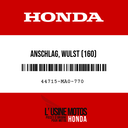 image de 44715-MA0-770 ANSCHLAG, WULST (160)