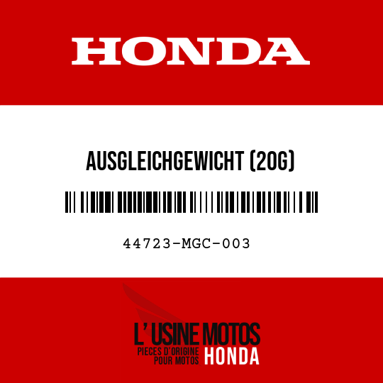 image de 44723-MGC-003 AUSGLEICHGEWICHT (20G)