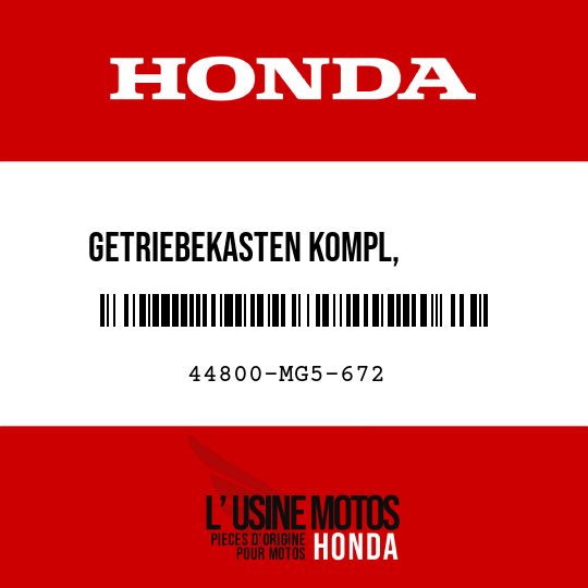 image de 44800-MG5-672 GETRIEBEKASTEN KOMPL,        GESCHWINDIGKEITSMESSER