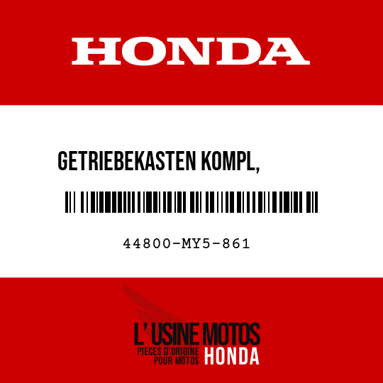 image de 44800-MY5-861 GETRIEBEKASTEN KOMPL,        GESCHWINDIGKEITSMESSER