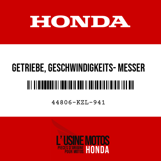 image de 44806-KZL-941 GETRIEBE, GESCHWINDIGKEITS- MESSER (21T)