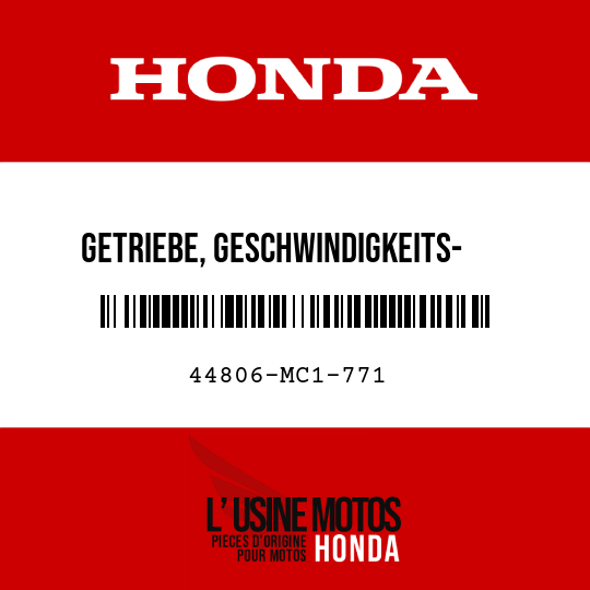 image de 44806-MC1-771 GETRIEBE, GESCHWINDIGKEITS-   MESSER (25T)