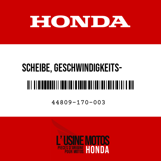 image de 44809-170-003 SCHEIBE, GESCHWINDIGKEITS-    MESSERGETRIEBE