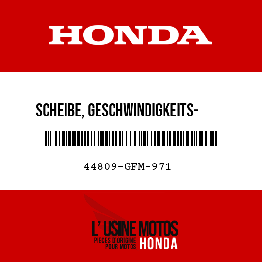 image de 44809-GFM-971 SCHEIBE, GESCHWINDIGKEITS-    MESSERGETRIEBE