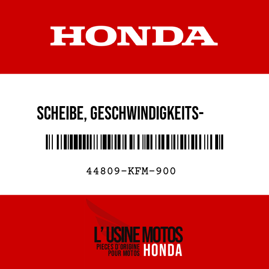image de 44809-KFM-900 SCHEIBE, GESCHWINDIGKEITS-    MESSERGETRIEBE