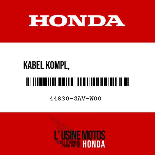 image de 44830-GAV-W00 KABEL KOMPL,                 GESCHWINDIGKEITSMESSER