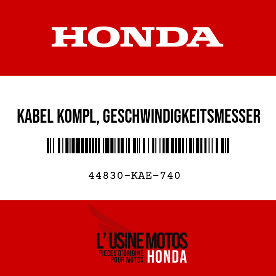 image de 44830-KAE-740 KABEL KOMPL, GESCHWINDIGKEITSMESSER