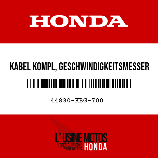 image de 44830-KBG-700 KABEL KOMPL, GESCHWINDIGKEITSMESSER
