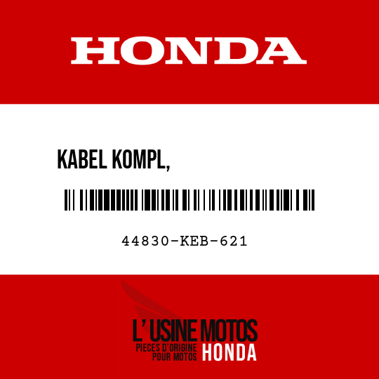 image de 44830-KEB-621 KABEL KOMPL,                 GESCHWINDIGKEITSMESSER