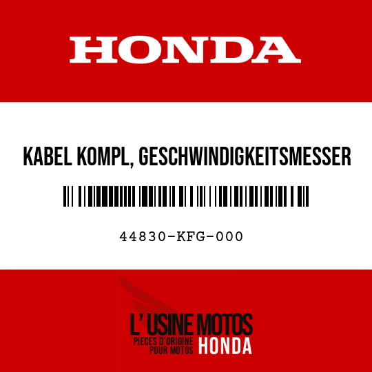 image de 44830-KFG-000 KABEL KOMPL, GESCHWINDIGKEITSMESSER