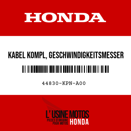 image de 44830-KPN-A00 KABEL KOMPL, GESCHWINDIGKEITSMESSER