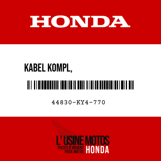 image de 44830-KY4-770 KABEL KOMPL,                 GESCHWINDIGKEITSMESSER