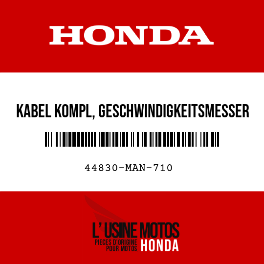 image de 44830-MAN-710 KABEL KOMPL, GESCHWINDIGKEITSMESSER