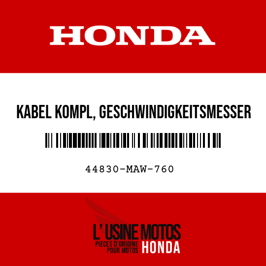 image de 44830-MAW-760 KABEL KOMPL, GESCHWINDIGKEITSMESSER