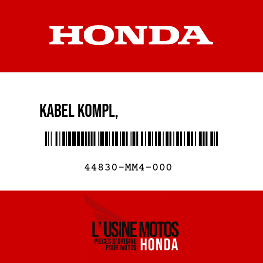 image de 44830-MM4-000 KABEL KOMPL,                 GESCHWINDIGKEITSMESSER