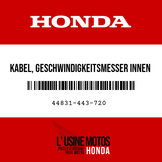 image de 44831-443-720 KABEL, GESCHWINDIGKEITSMESSER INNEN