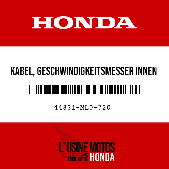 image de 44831-ML0-720 KABEL, GESCHWINDIGKEITSMESSER INNEN