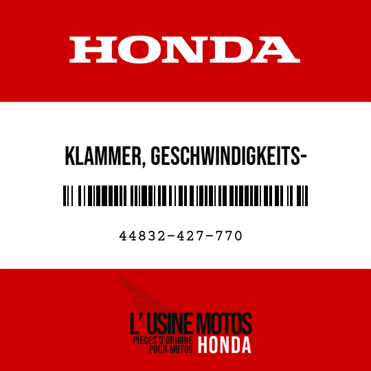 image de 44832-427-770 KLAMMER, GESCHWINDIGKEITS- MESSERKABEL