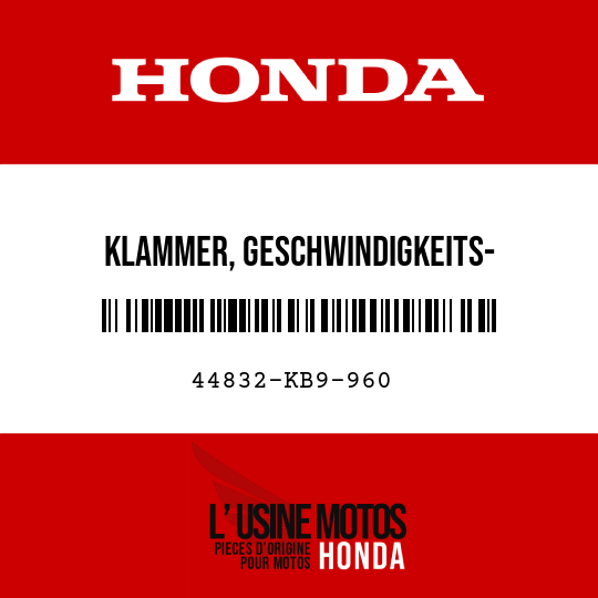 image de 44832-KB9-960 KLAMMER, GESCHWINDIGKEITS- MESSERKABEL