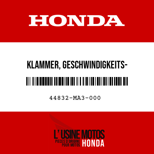 image de 44832-MA3-000 KLAMMER, GESCHWINDIGKEITS- MESSERKABEL