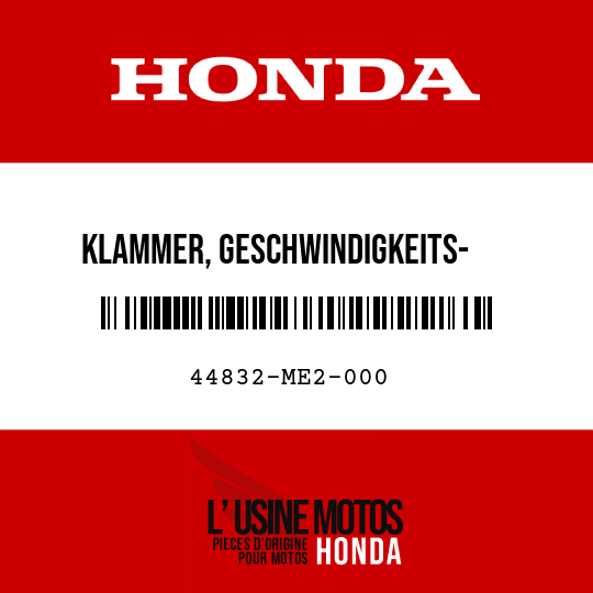 image de 44832-ME2-000 KLAMMER, GESCHWINDIGKEITS-    MESSERKABEL