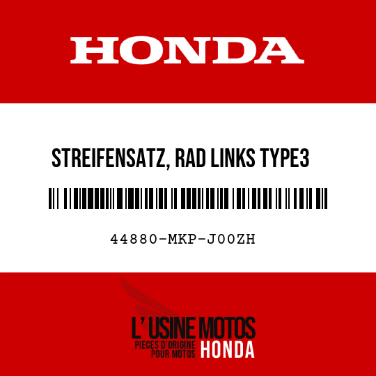 image de 44880-MKP-J00ZH STREIFENSATZ, RAD LINKS TYPE3