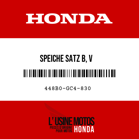 image de 448B0-GC4-830 SPEICHE SATZ B, V