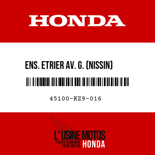 image de 45100-KZ9-016 ENS. ETRIER AV. G. (NISSIN)