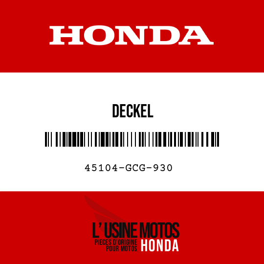 image de 45104-GCG-930 DECKEL