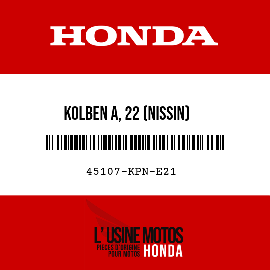 image de 45107-KPN-E21 KOLBEN A, 22 (NISSIN)