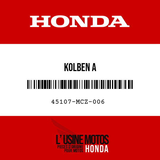 image de 45107-MCZ-006 KOLBEN A