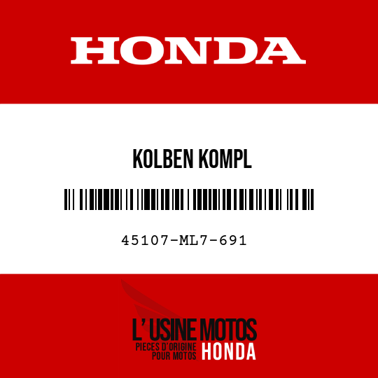 image de 45107-ML7-691 KOLBEN KOMPL