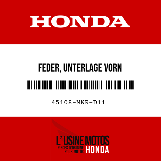 image de 45108-MKR-D11 FEDER, UNTERLAGE VORN