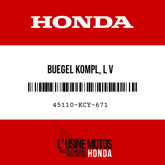 image de 45110-KCY-671 BUEGEL KOMPL, L V