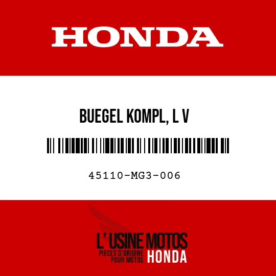 image de 45110-MG3-006 BUEGEL KOMPL, L V