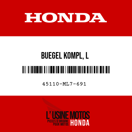 image de 45110-ML7-691 BUEGEL KOMPL, L