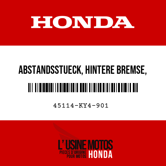 image de 45114-KY4-901 ABSTANDSSTUECK, HINTERE BREMSE, AUSSEN