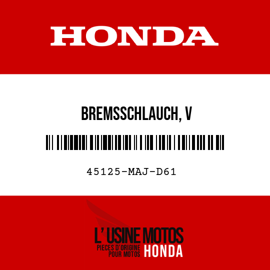 image de 45125-MAJ-D61 BREMSSCHLAUCH, V