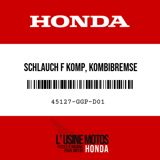 image de 45127-GGP-D01 SCHLAUCH F KOMP, KOMBIBREMSE