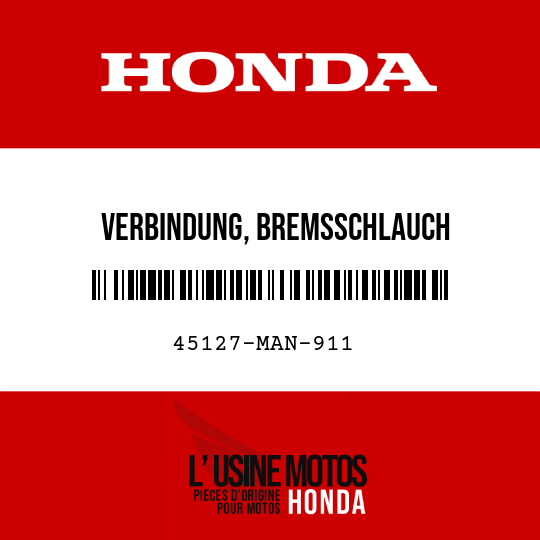 image de 45127-MAN-911 VERBINDUNG, BREMSSCHLAUCH