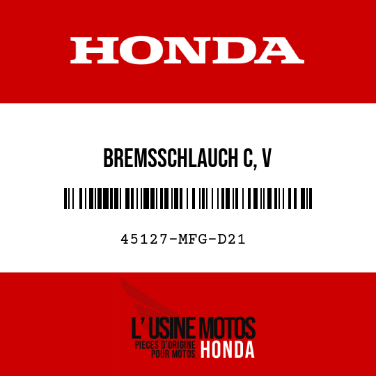 image de 45127-MFG-D21 BREMSSCHLAUCH C, V