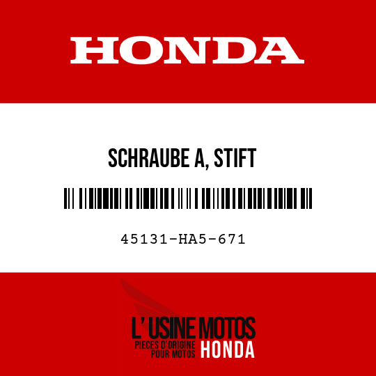 image de 45131-HA5-671 SCHRAUBE A, STIFT