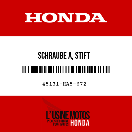image de 45131-HA5-672 SCHRAUBE A, STIFT