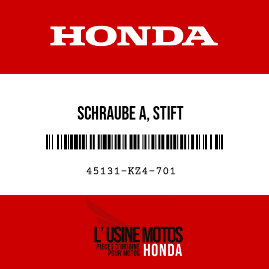 image de 45131-KZ4-701 SCHRAUBE A, STIFT
