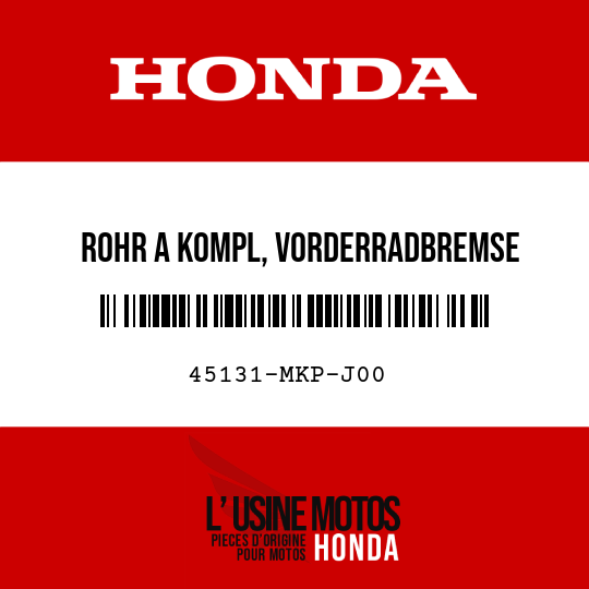 image de 45131-MKP-J00 ROHR A KOMPL, VORDERRADBREMSE
