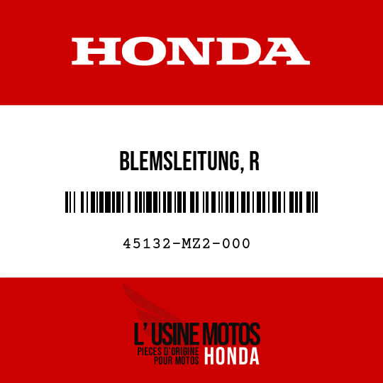 image de 45132-MZ2-000 BLEMSLEITUNG, R