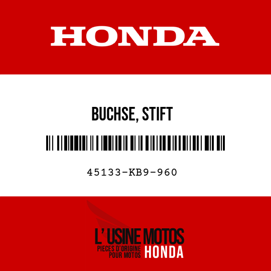 image de 45133-KB9-960 BUCHSE, STIFT