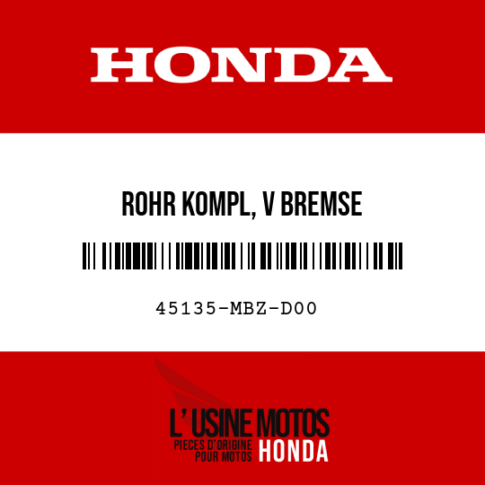 image de 45135-MBZ-D00 ROHR KOMPL, V BREMSE