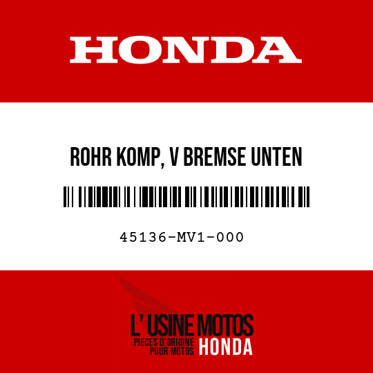 image de 45136-MV1-000 ROHR KOMP, V BREMSE UNTEN