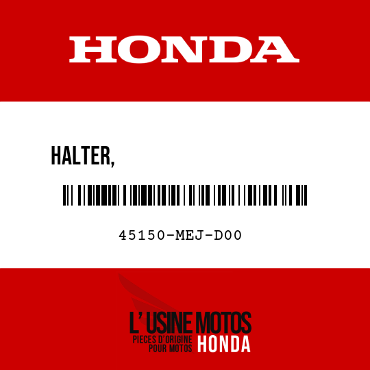 image de 45150-MEJ-D00 HALTER,                       GESCHWINDIGKEITSFUEHLER